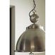 Medal 1 Light Brushed Nickel Pendant Ceiling Light